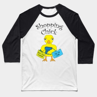 Shopping Chick Text Baseball T-Shirt